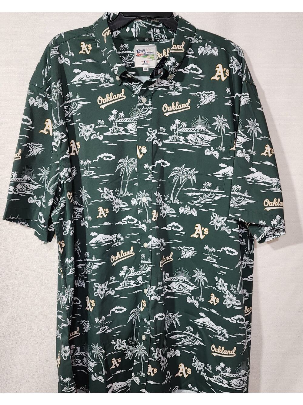 Oakland A's Hawaiian shirt size 3XL